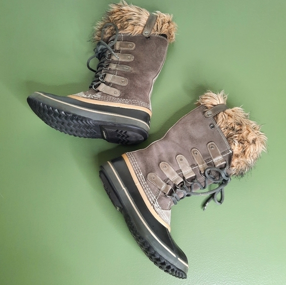 Sorel Joan of Arctic Waterproof Suede Leather Winter Boots 7 - Picture 2 of 8